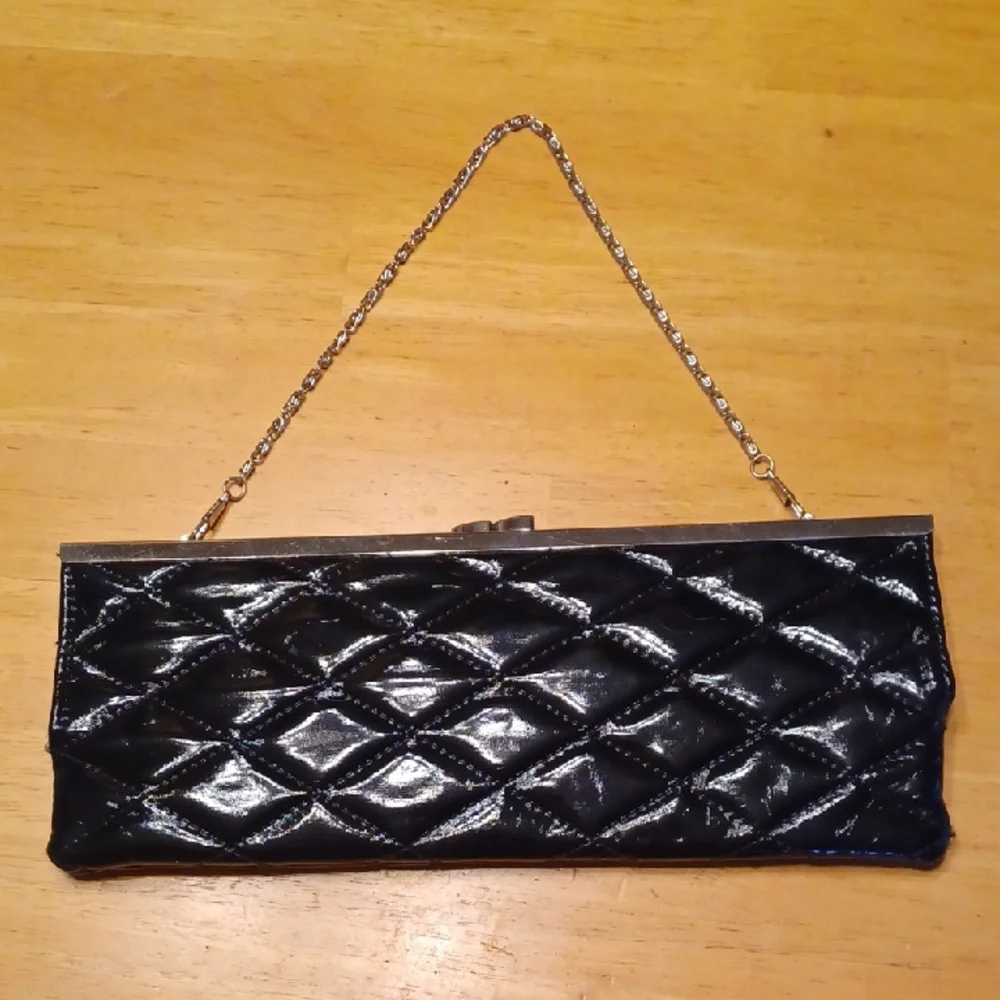 depeche mode Vinyl Black Quilted Clutch